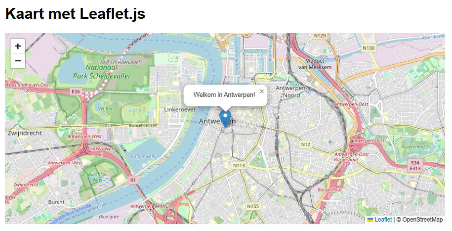 voorbeeld leaflet.js